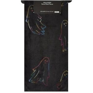 Halloween Velvet Plush Throw With Psychedelic Ghosts 50" x 60"  Spectacular Look